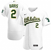 Athletics 2 Khris Davis White 2020 Nike Flexbase Jersey Dzhi,baseball caps,new era cap wholesale,wholesale hats